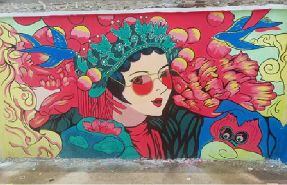 开江墙体彩绘-网红墙