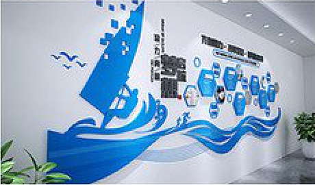 开江海浪主题文化墙如何设计？