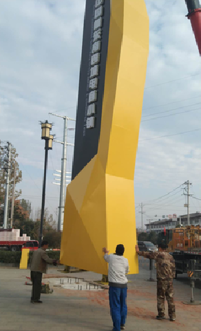 开江标识标牌的安装方法。