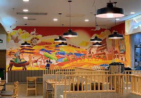 开江商业空间彩绘介绍。