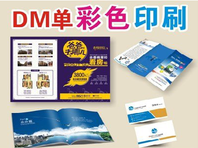 开江单页印刷，色彩搭配简单。