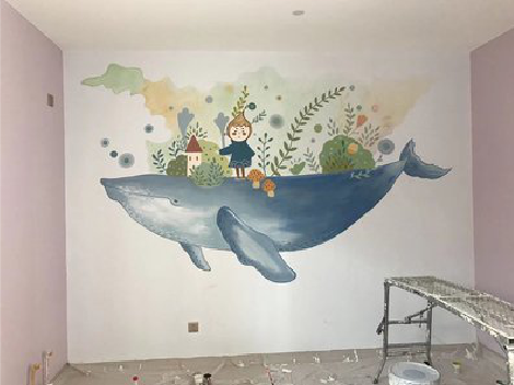 开江手绘墙的特点及优势。